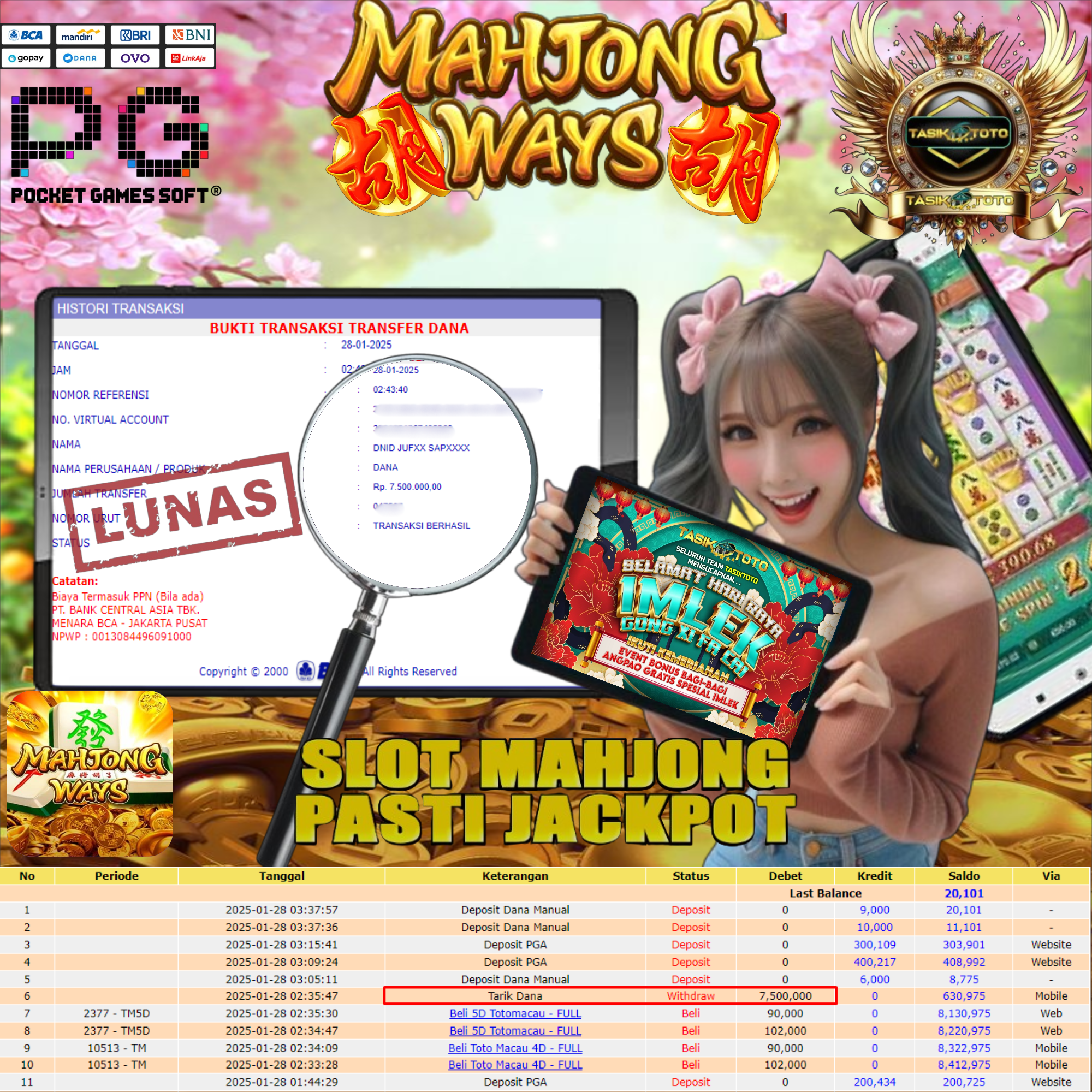 BUKTI JP TASIKTOTO – 28 JANUARI 2025