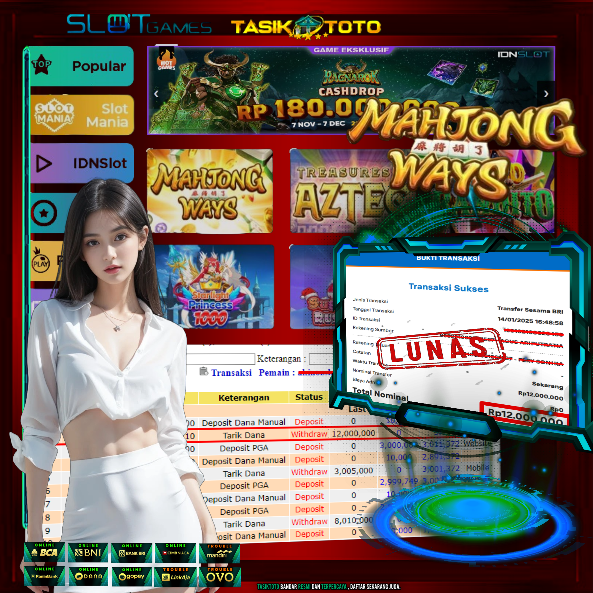 BUKTI JP TASIKTOTO – 16 JANUARI 2025