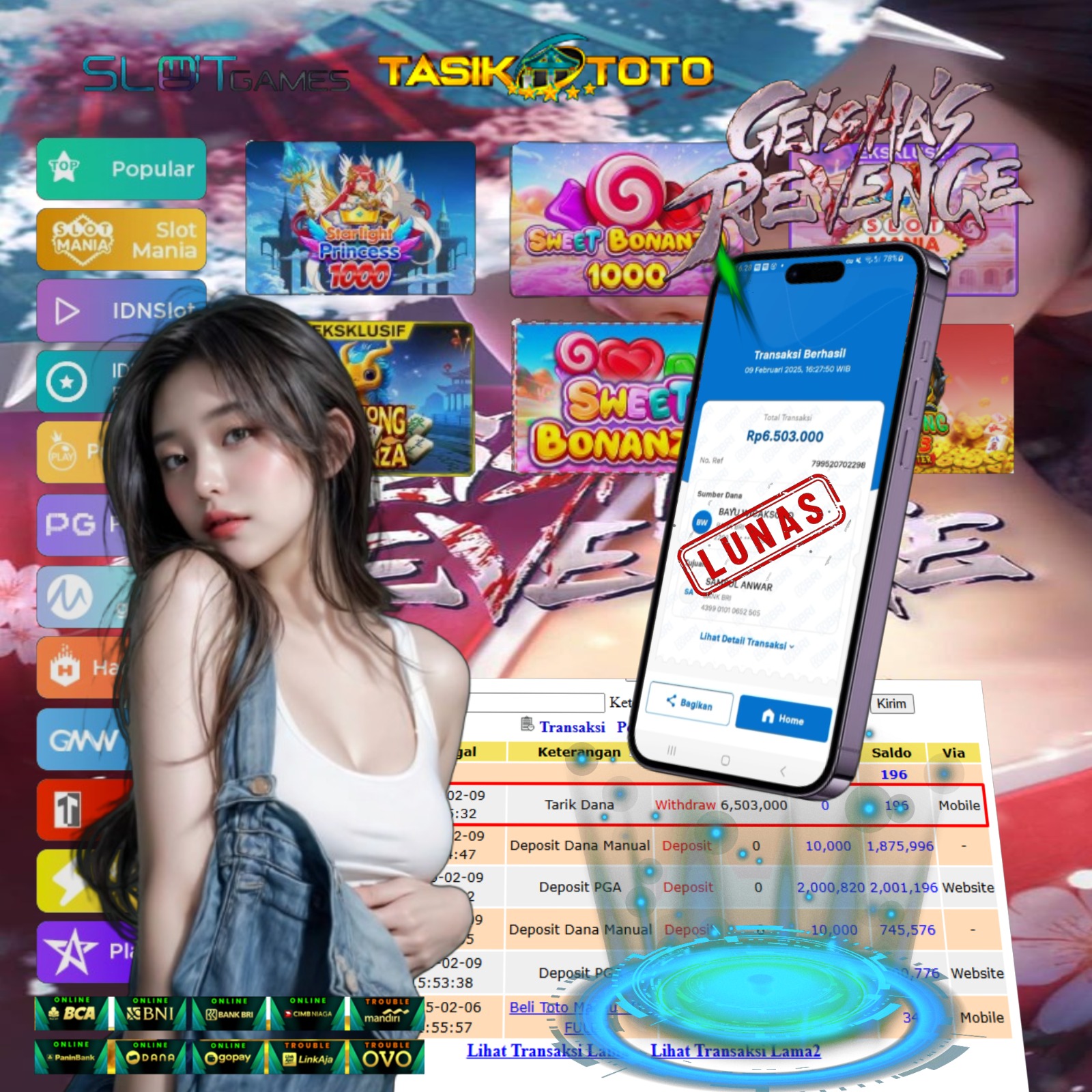 BUKTI JP TASIKTOTO – 10 FEBRUARI 2025