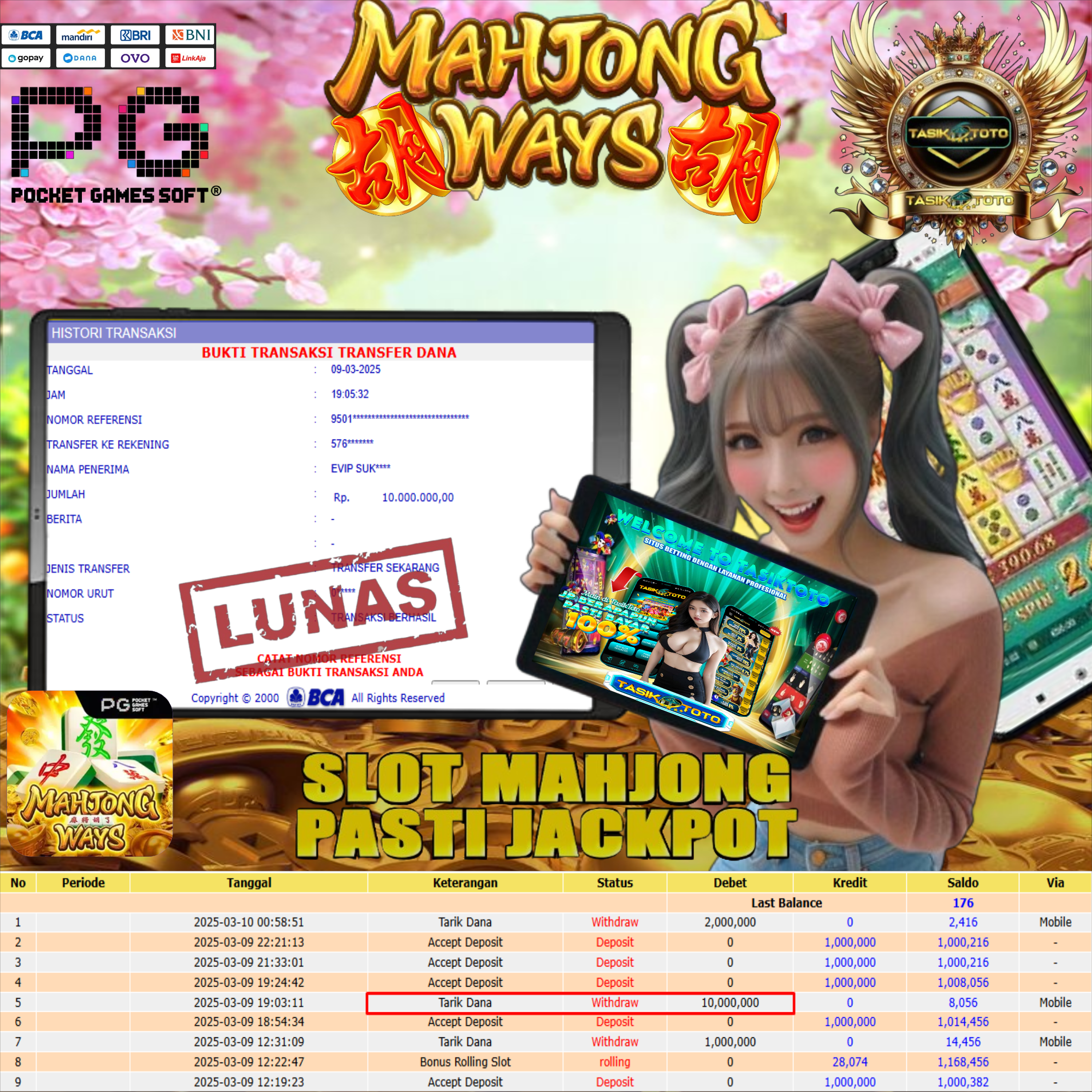 BUKTI JP TASIKTOTO – 10 MARET 2025