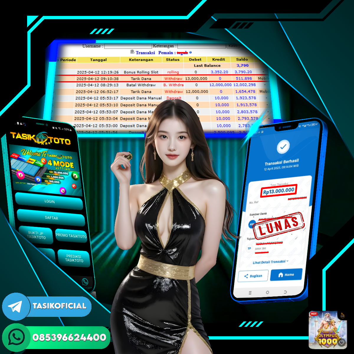 BUKTI JP TASIKTOTO – 13 APRIL 2025