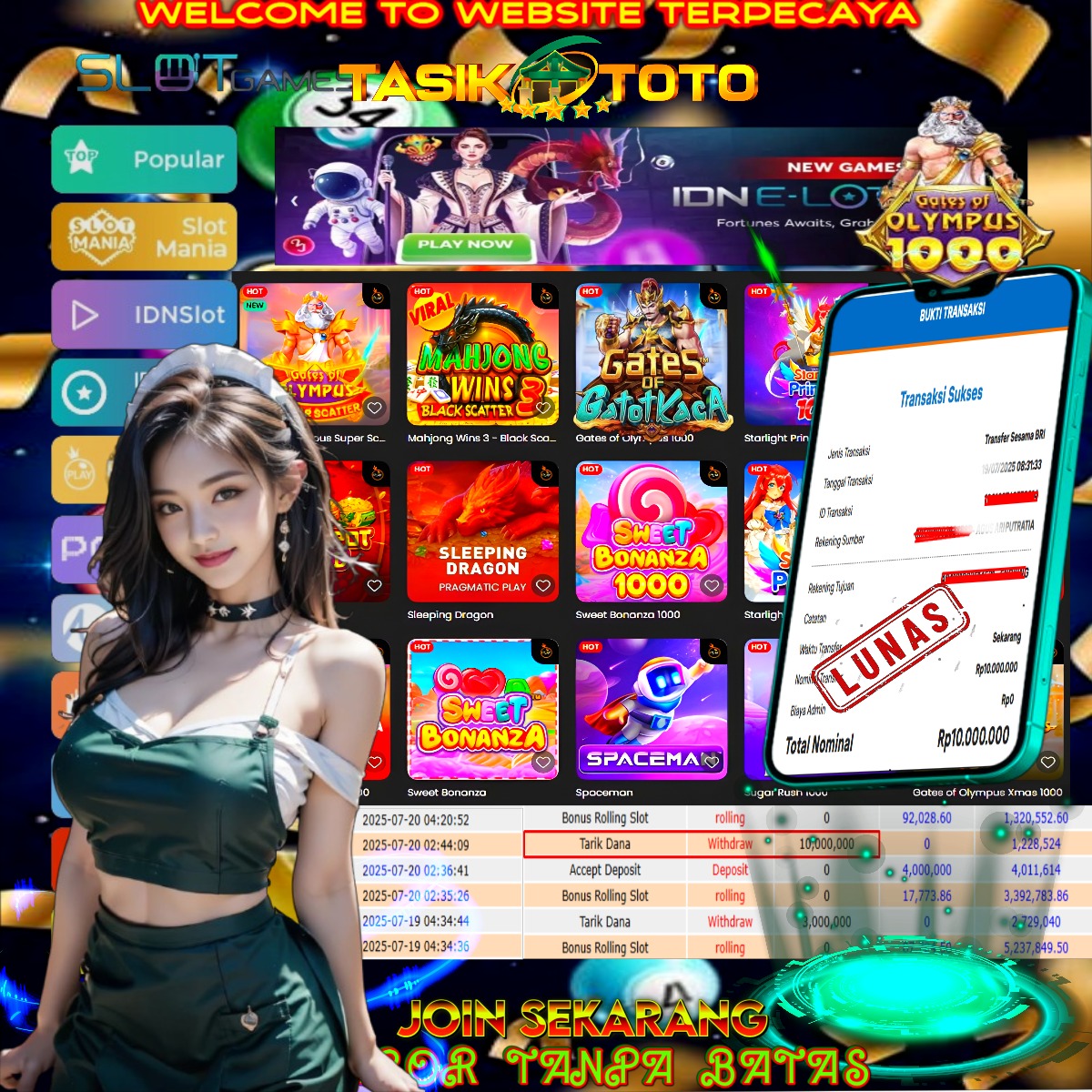 BUKTI JP TASIKTOTO – 20 JULI 2025