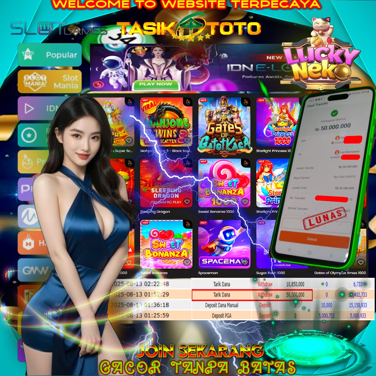 BUKTI JP TASIKTOTO – 13 AGUSTUS 2025