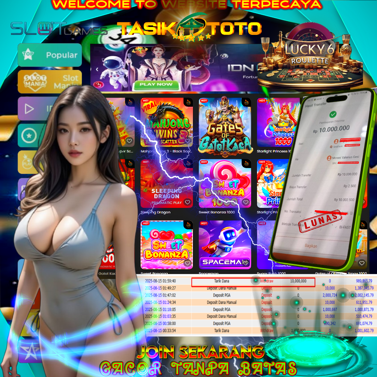 BUKTI JP TASIKTOTO – 15 AGUSTUS 2025