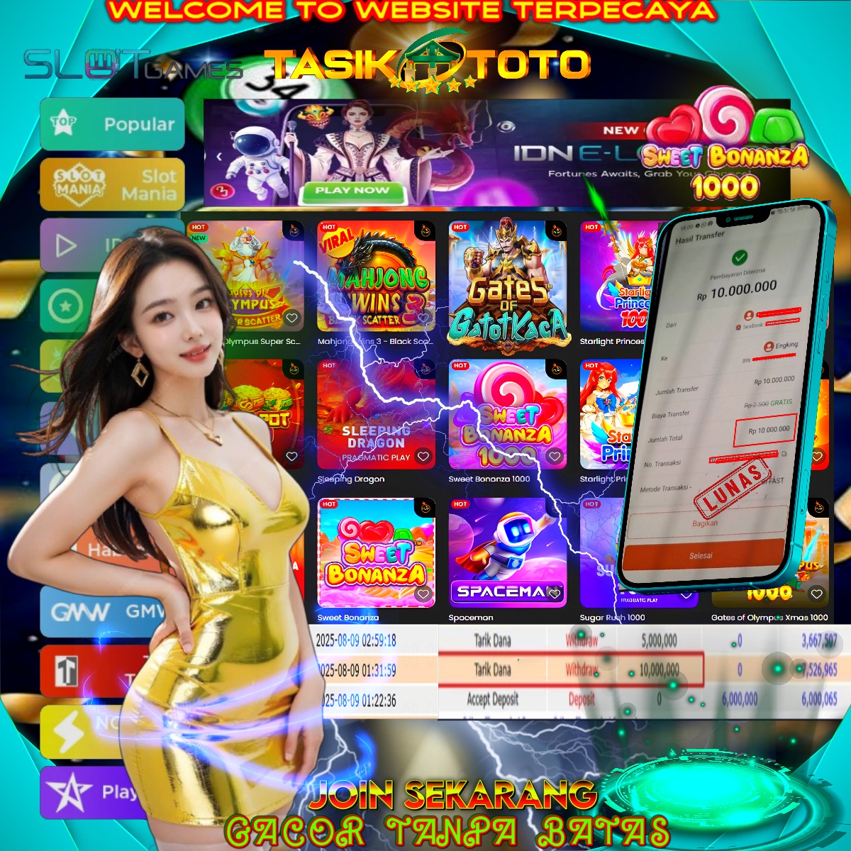 BUKTI JP TASIKTOTO – 9 AGUSTUS 2025