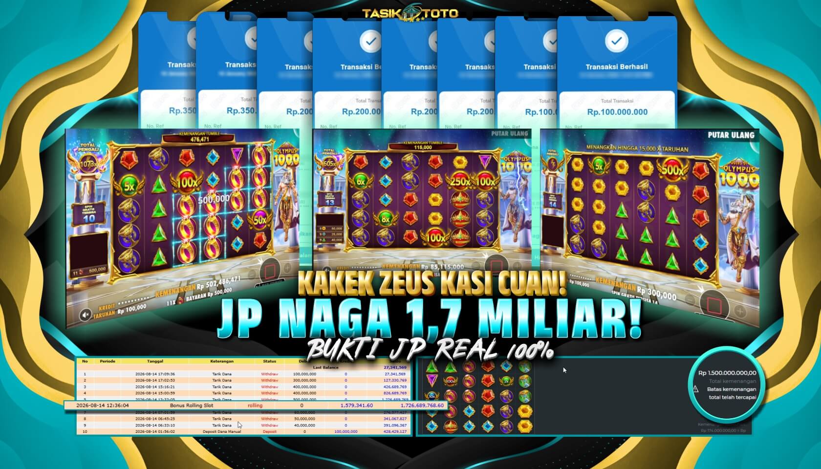 BUKTI JP TASIKTOTO – 18 AGUSTUS 2026