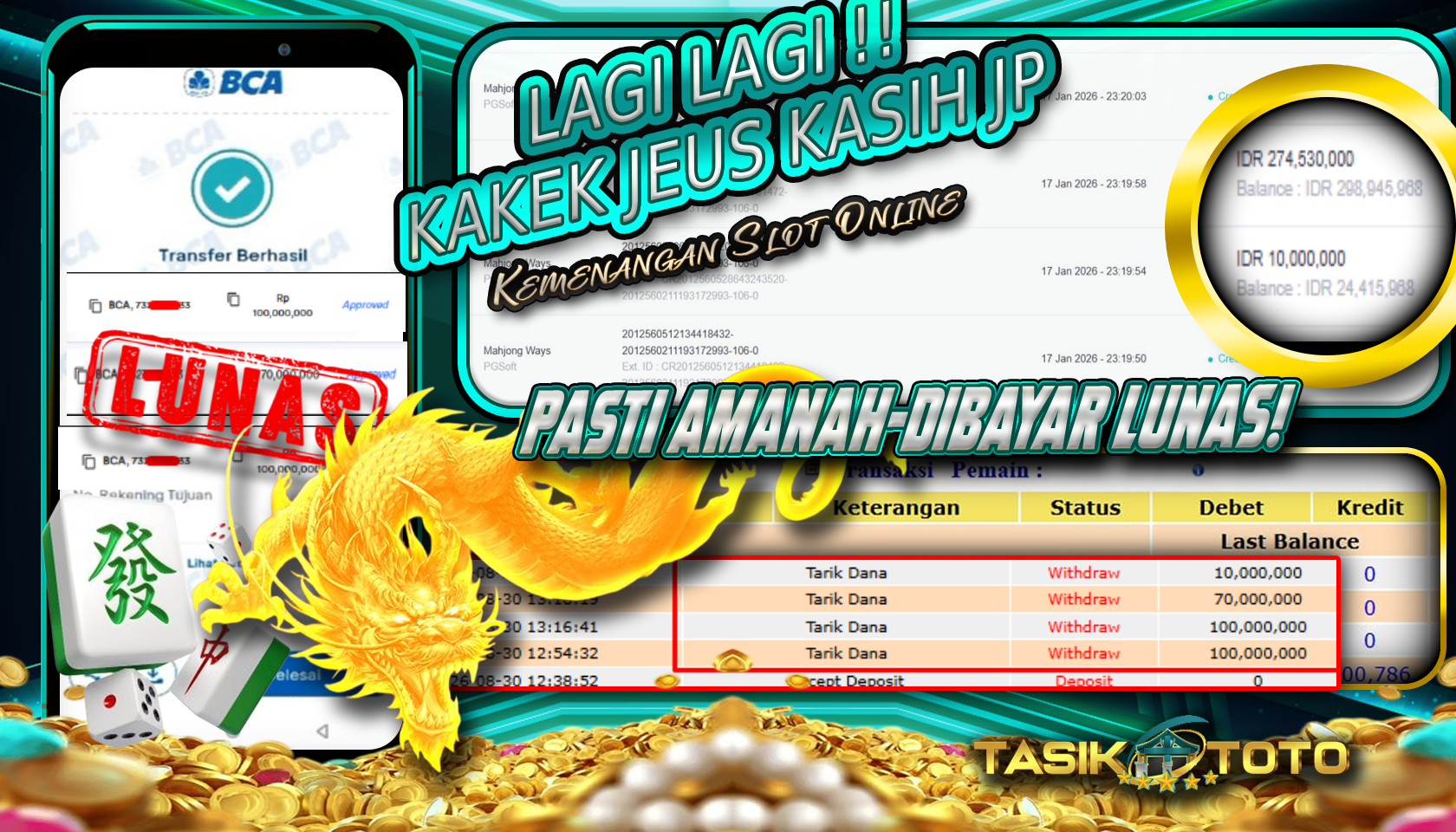 BUKTI JP TASIKTOTO – 30 AGUSTUS 2026