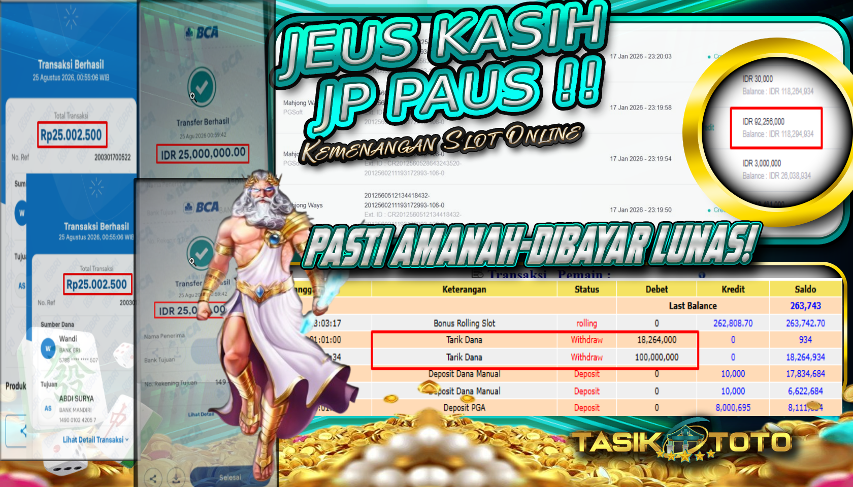 BUKTI JP TASIKTOTO – 25 AGUSTUS 2026
