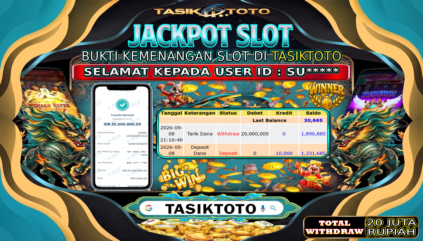 BUKTI JP TASIKTOTO – 08 SEPTEMBER 2026