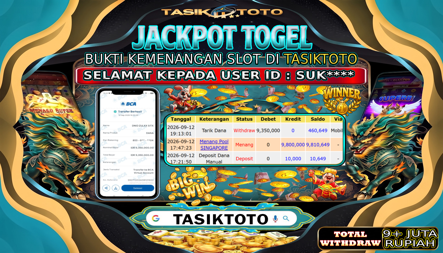 BUKTI JP TASIKTOTO – 12 SEPTEMBER 2026