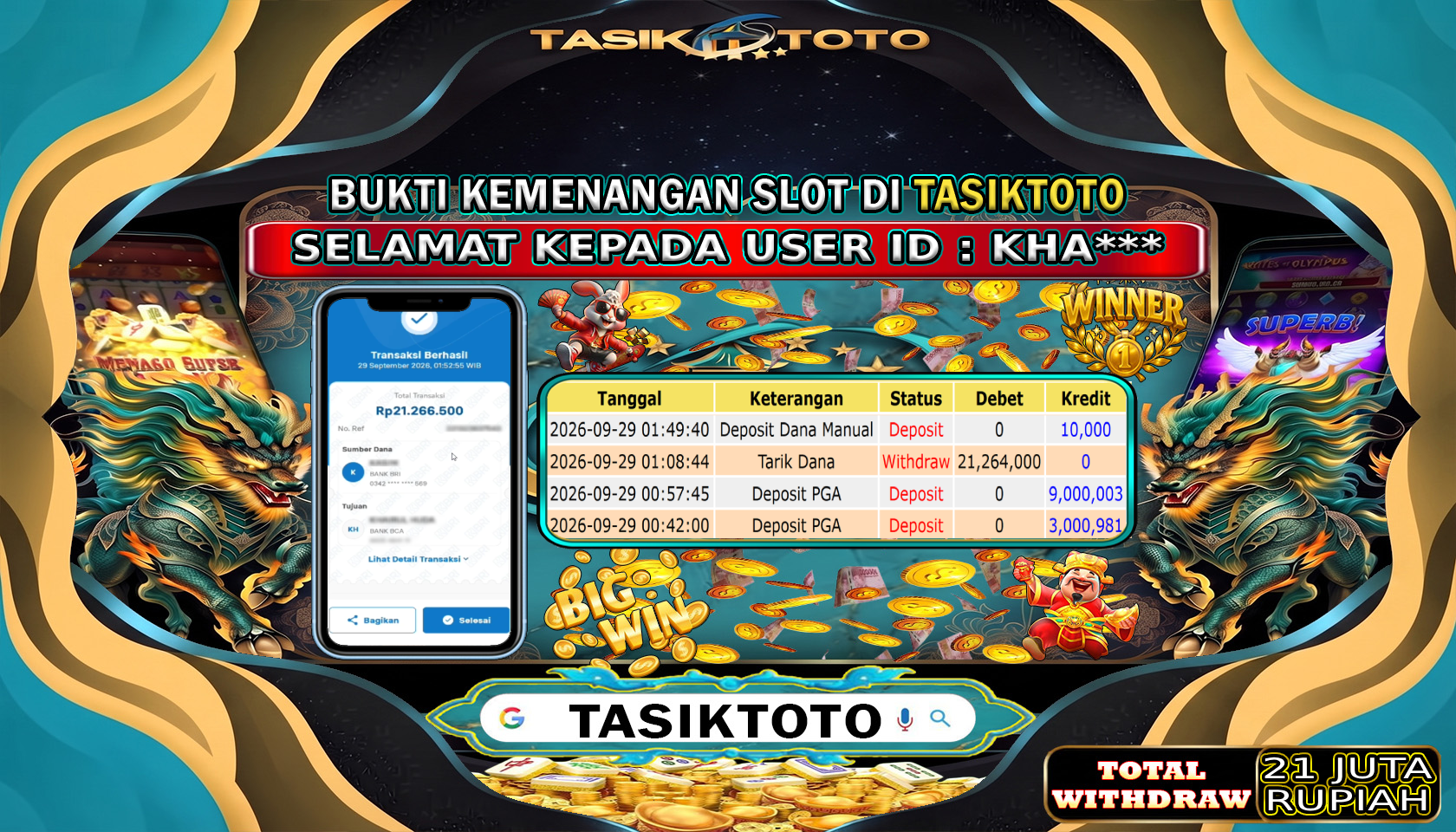 BUKTI JP TASIKTOTO – 29 SEPTEMBER 2026